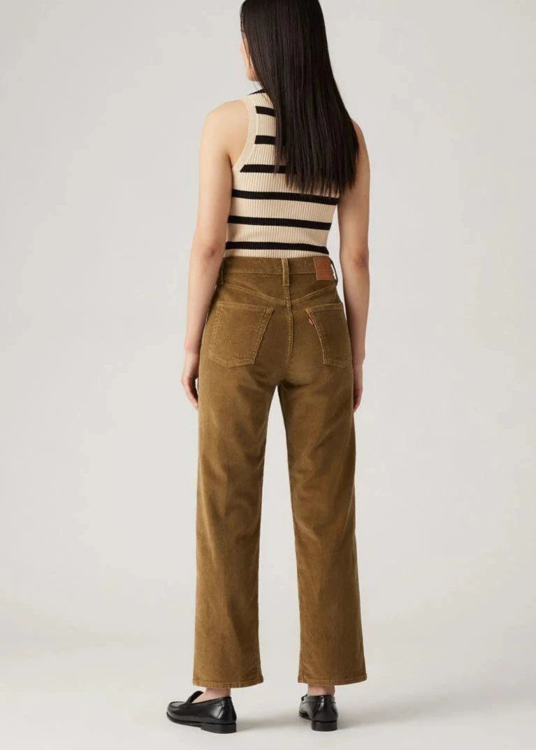 LEVI'S RIBCAGE STRAIGHT CORD ANKLE PANTS