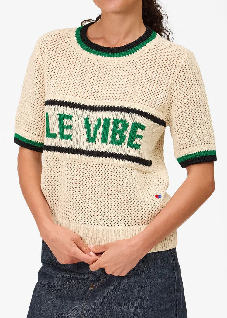 CLARE V. LE VIBE KNIT TEE