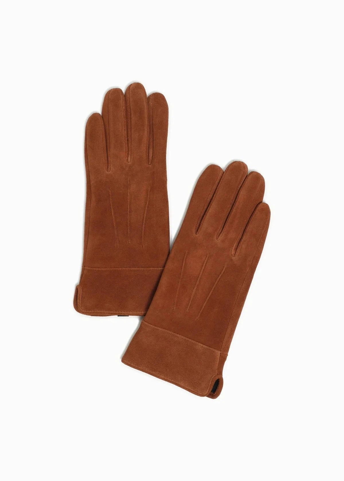 CARI COGNAC SUEDE GLOVES