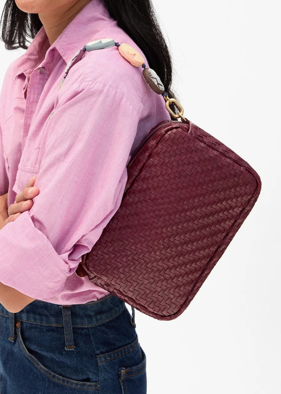 CLARE V. CAMEO SHORTIE BAG STRAP