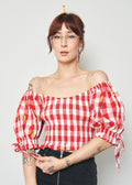 F.B.C SPAGHETTI WESTERN SMOCKED BLOUSE
