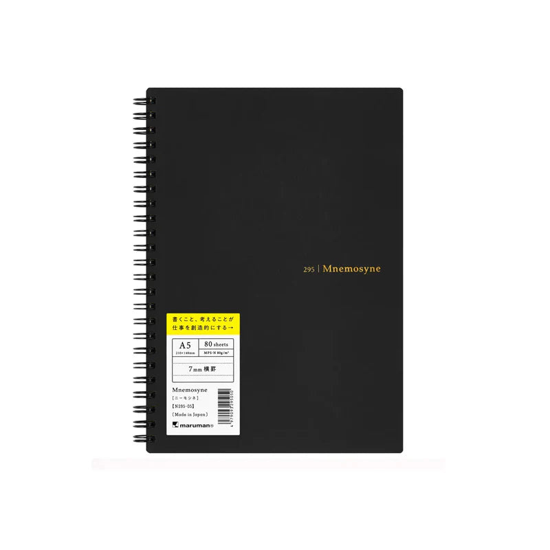 MNEMOSYNE 295 SOFT COVER A5 LINED NOTEBOOK