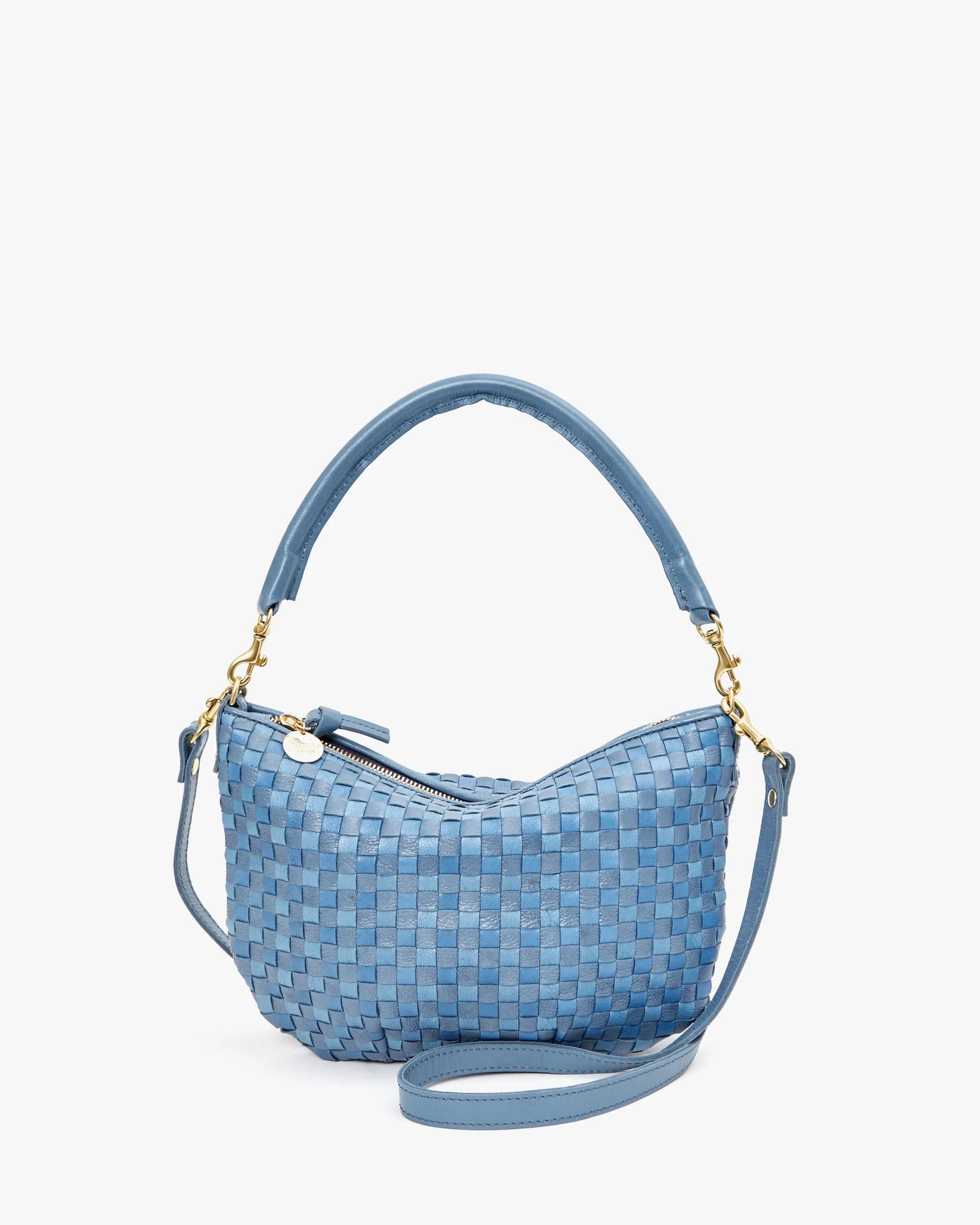 CLARE V. WOVEN PETIT MOYEN MESSENGER BAG