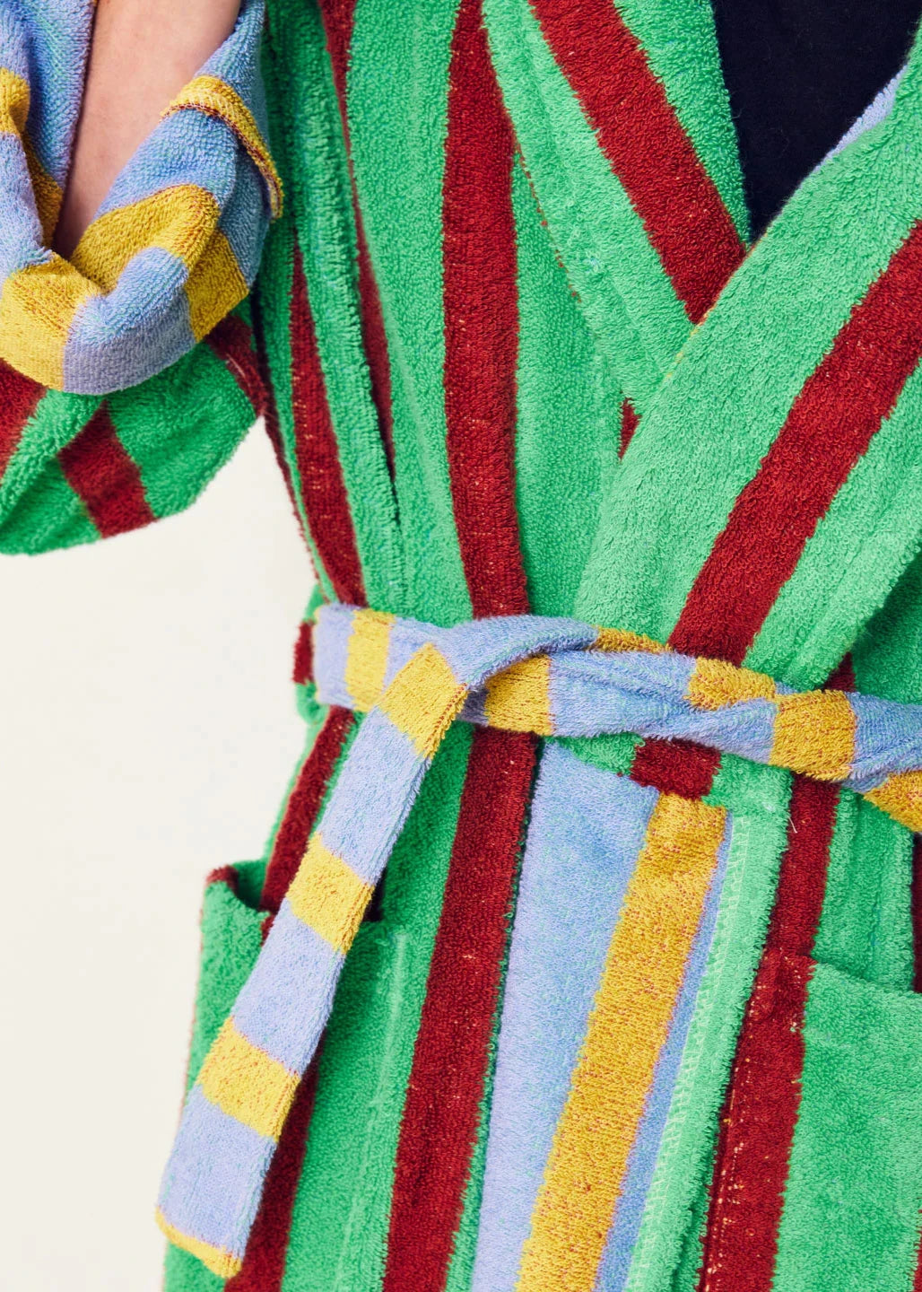 DUSEN DUSEN NICOLAS STRIPE BATHROBE