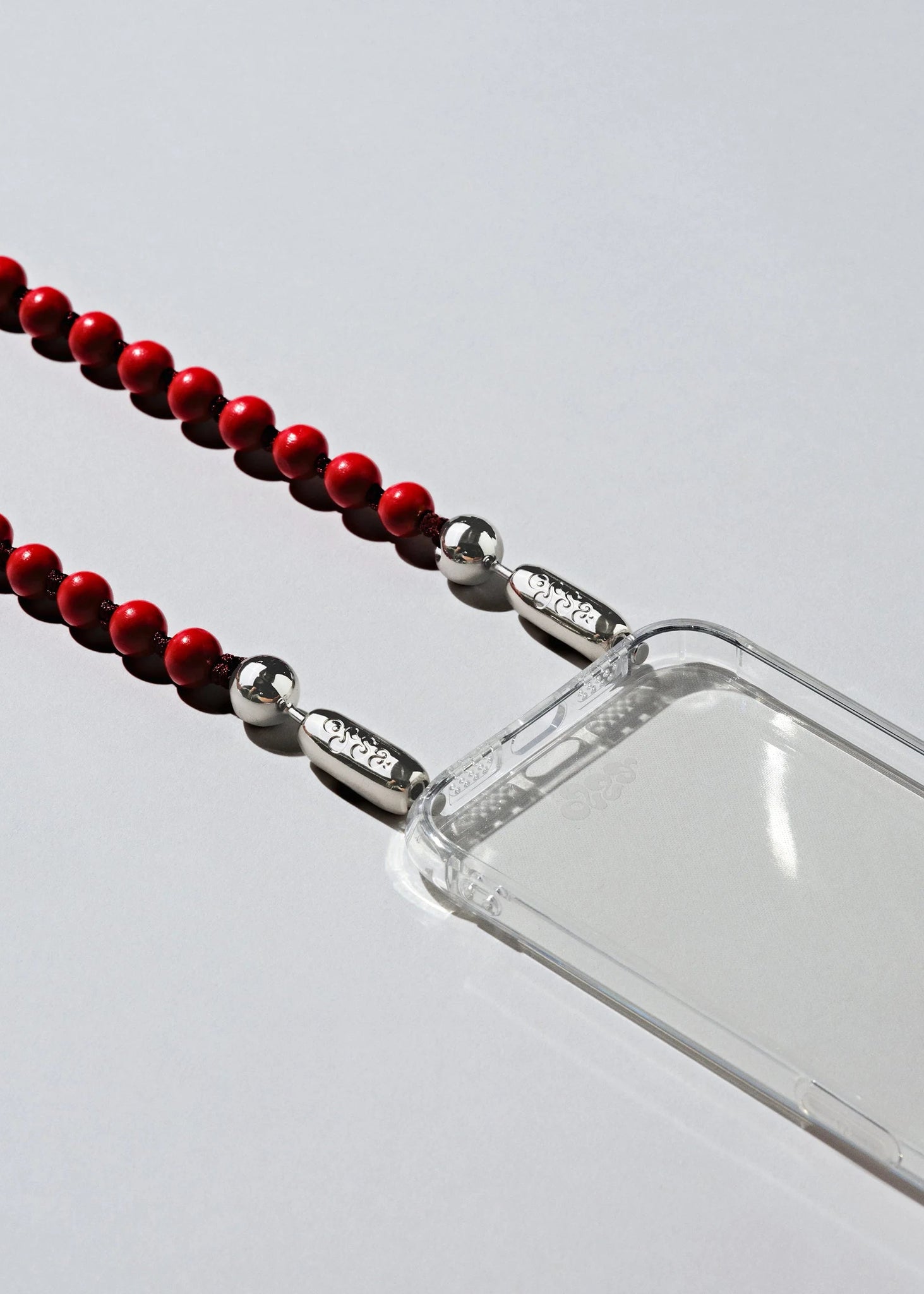 OSSA NEW YORK WOOD CROSSBODY PHONE CHAIN