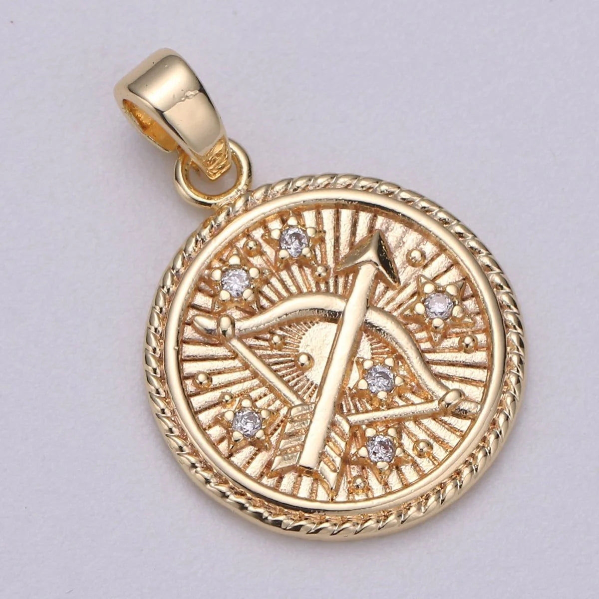 ZODIAC SIGN MEDALLION COIN CHARM