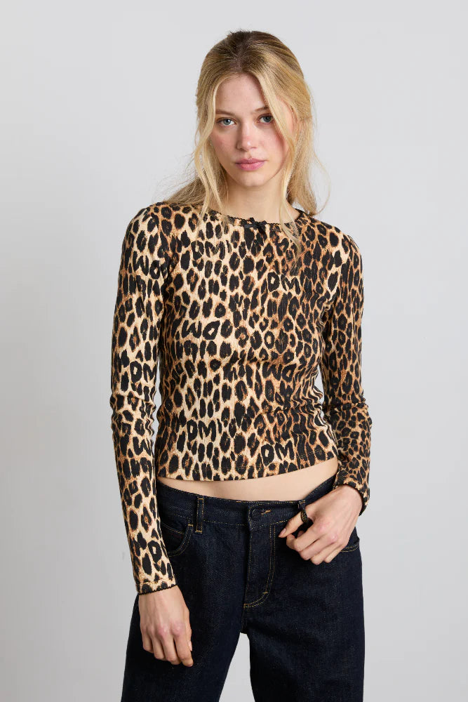 LUA LEOPARD LONG SLEEVE TOP