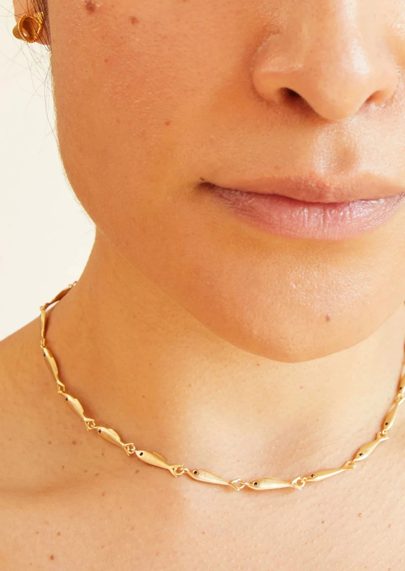 CLARE V. SARDINE CHAIN NECKLACE