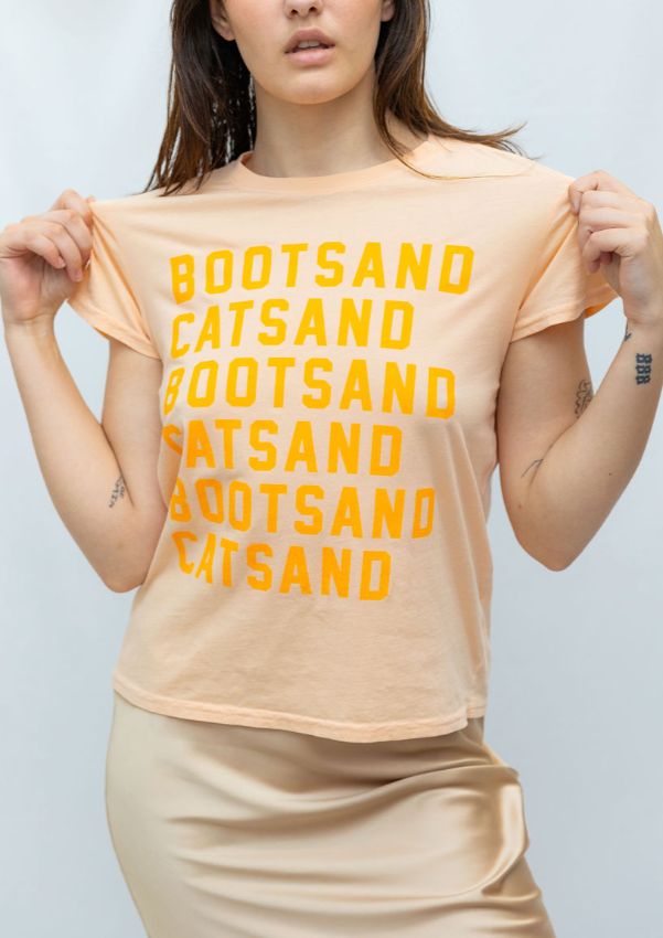 CLARE V. BOOTS & CATS CLASSIC TEE