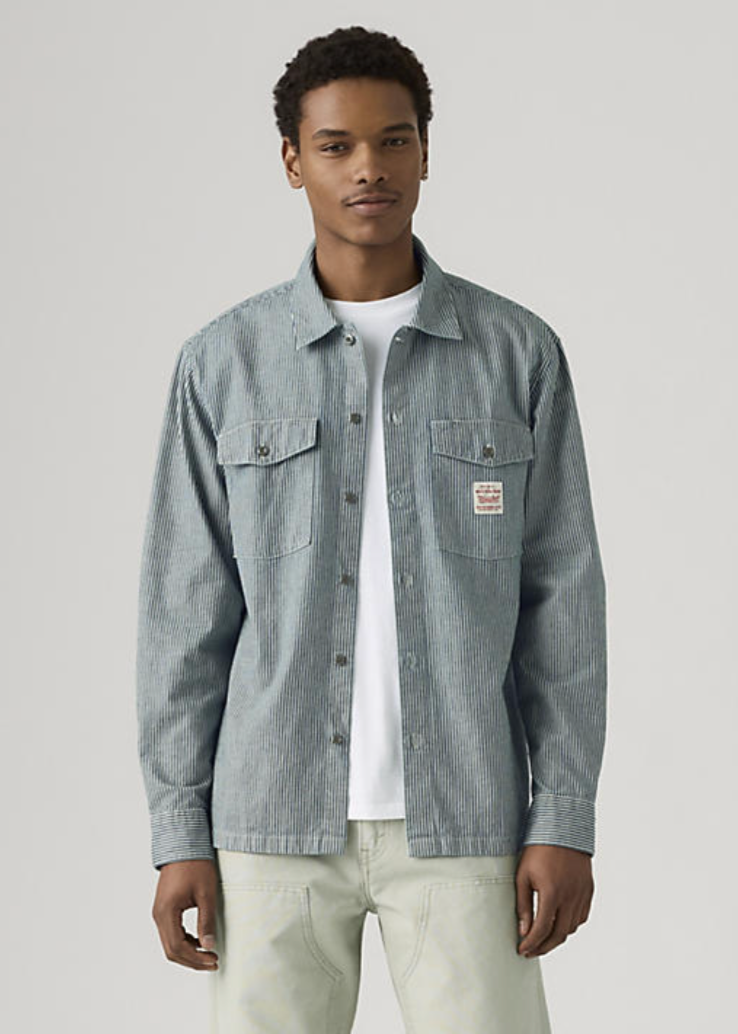 MEN'S RAILROAD WORKER BUTTON DOWN