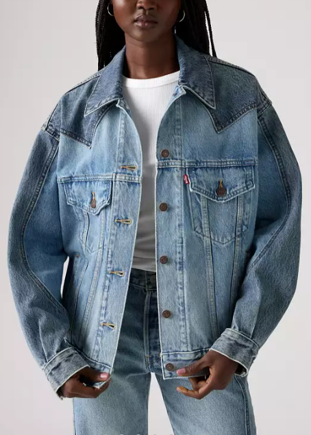 PIECED WESTERN TRUCKER JACKET