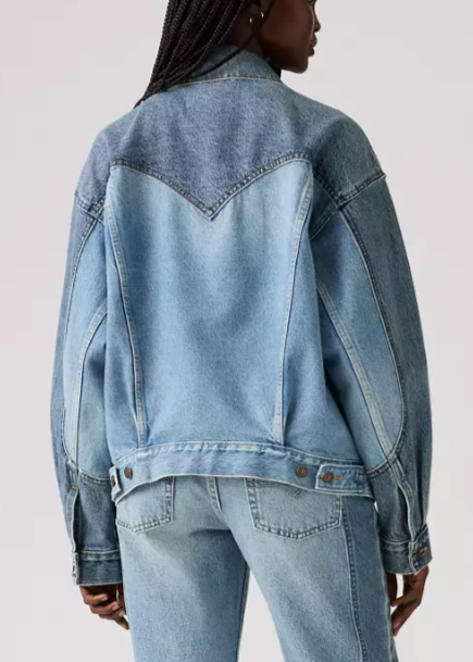 PIECED WESTERN TRUCKER JACKET