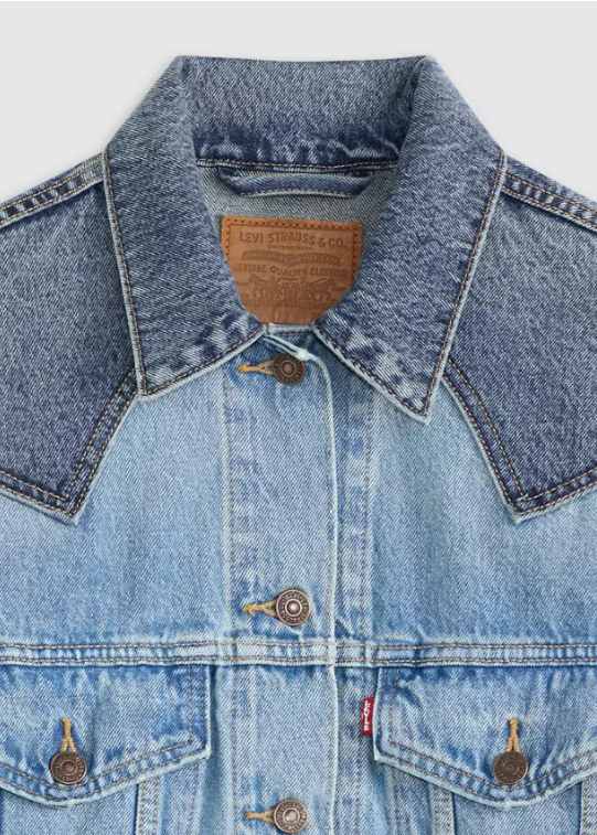 PIECED WESTERN TRUCKER JACKET