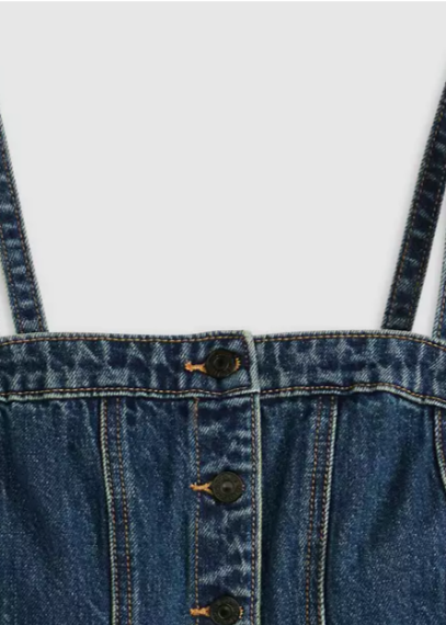 TAYLOR BUSTIER DENIM BLOUSE