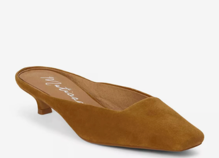 TOBACCO SUEDE KATE MULE