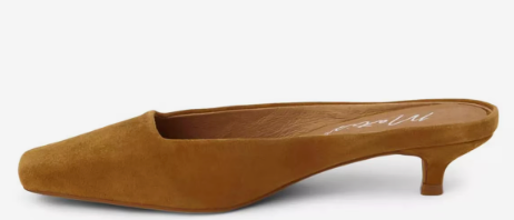 TOBACCO SUEDE KATE MULE