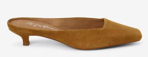 TOBACCO SUEDE KATE MULE