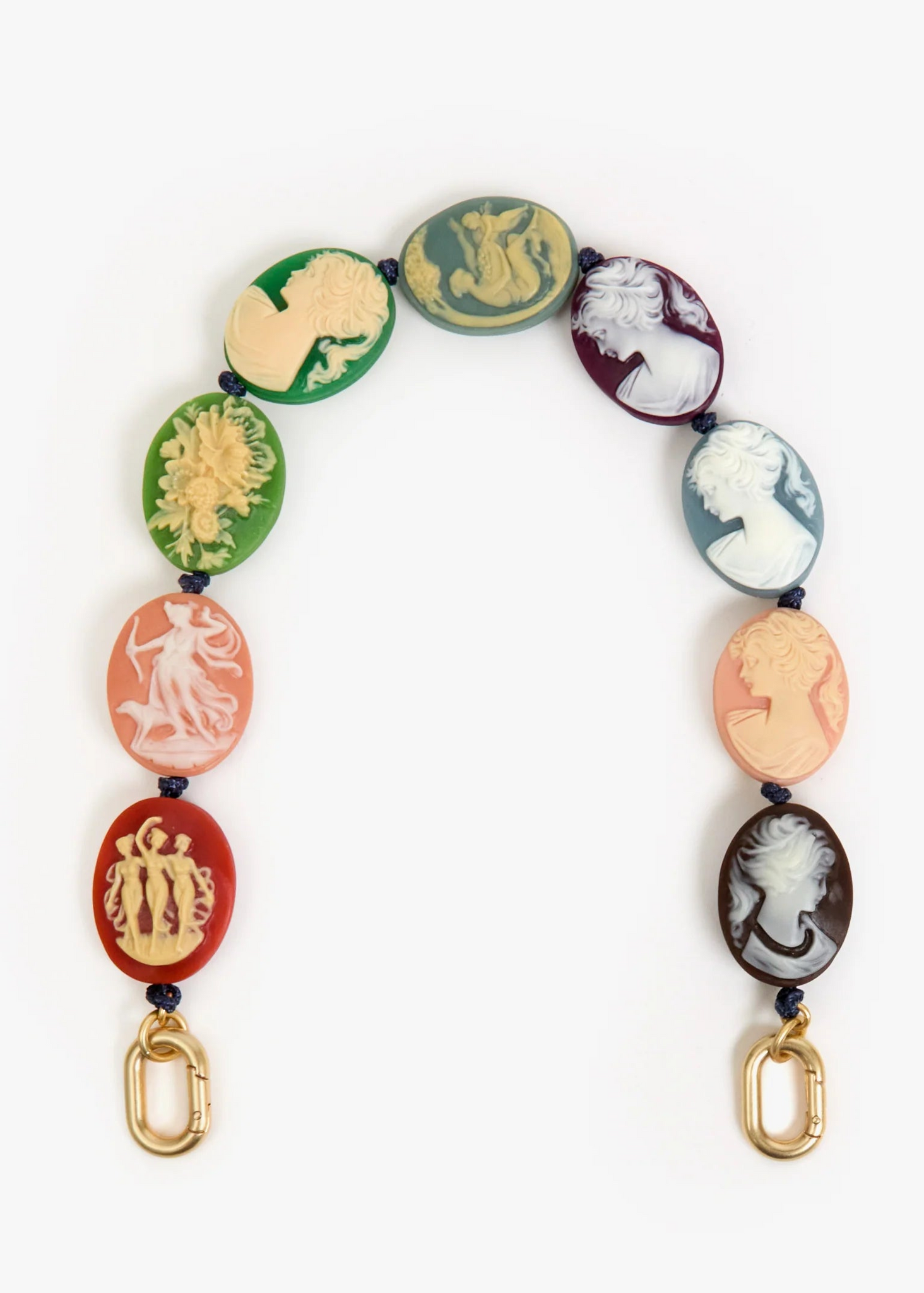CLARE V. CAMEO SHORTIE BAG STRAP