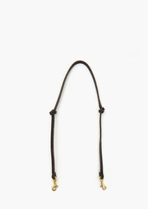 CLARE V. THIN KNOTTED SHOULDER STRAP
