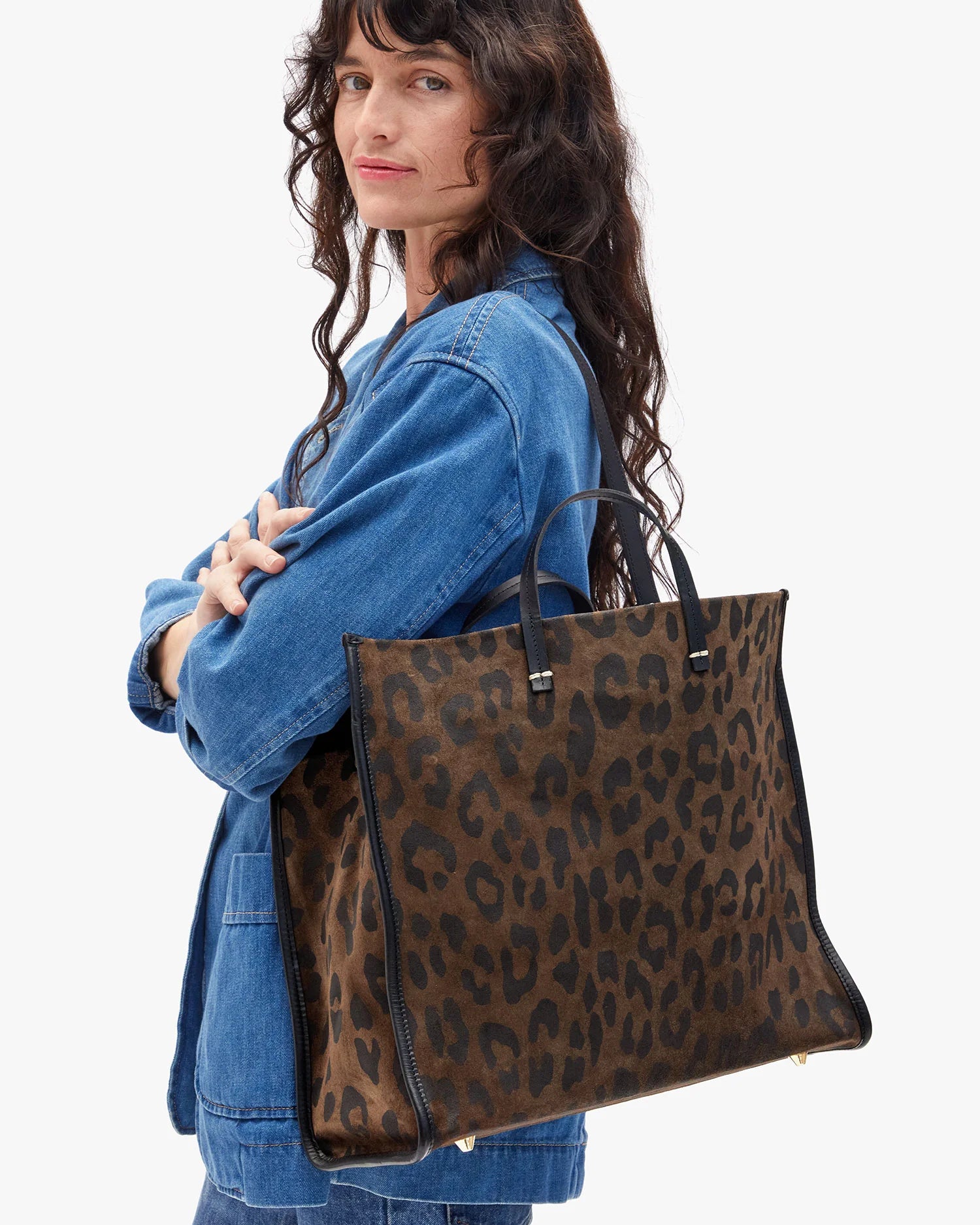 CLARE V. SIMPLE SUEDE TOTE – Interwoven
