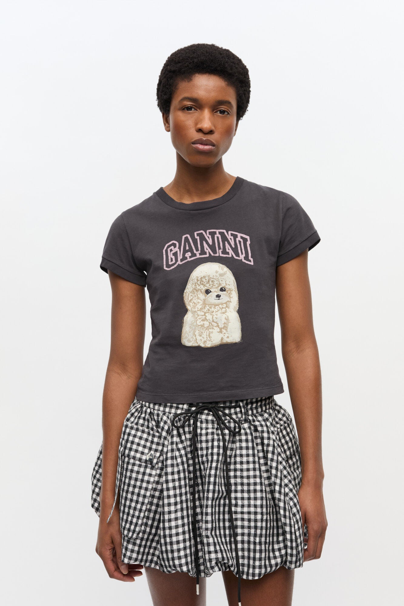 GANNI COTTON JERSEY BABY TEE