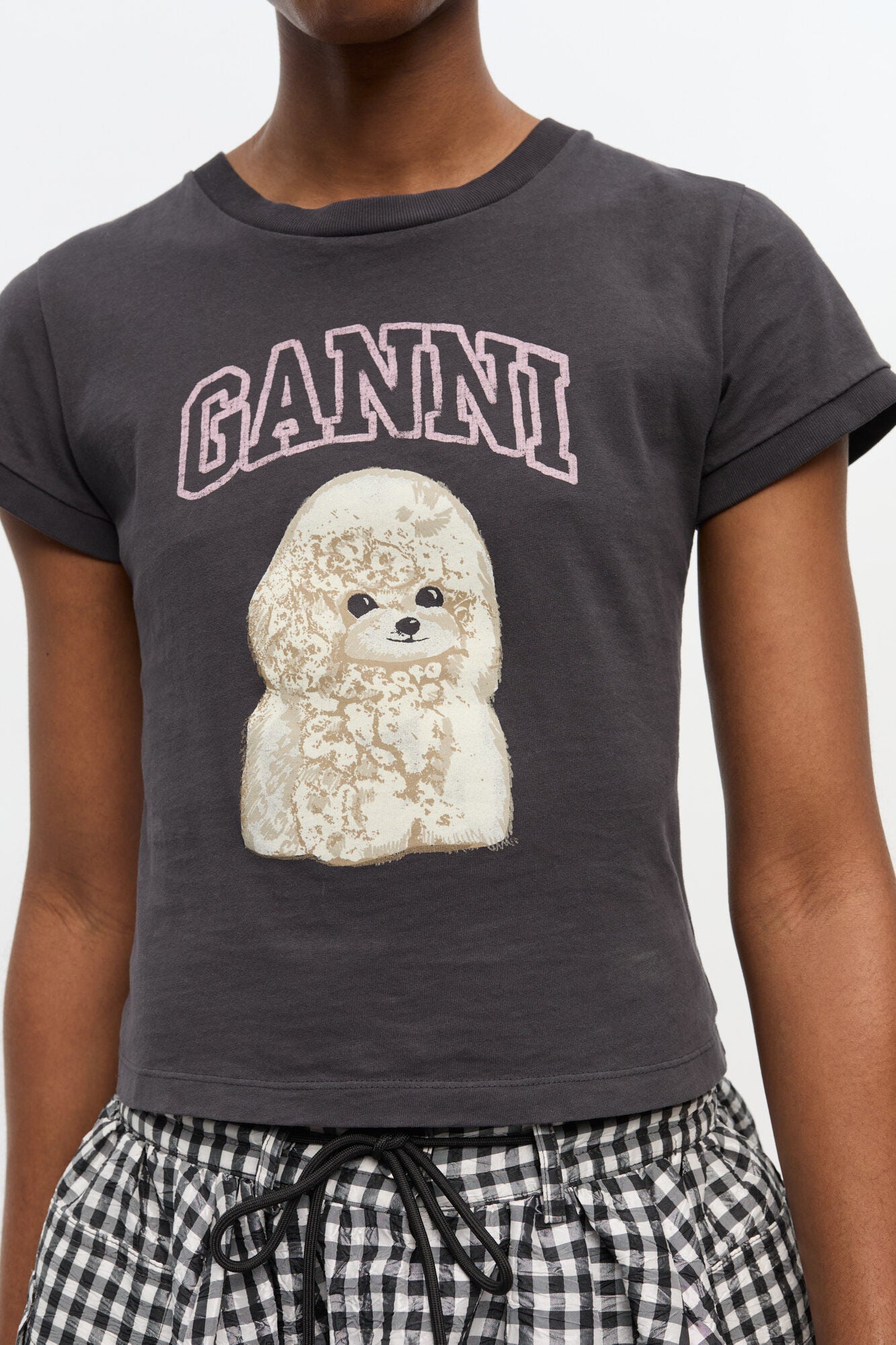 GANNI COTTON JERSEY BABY TEE