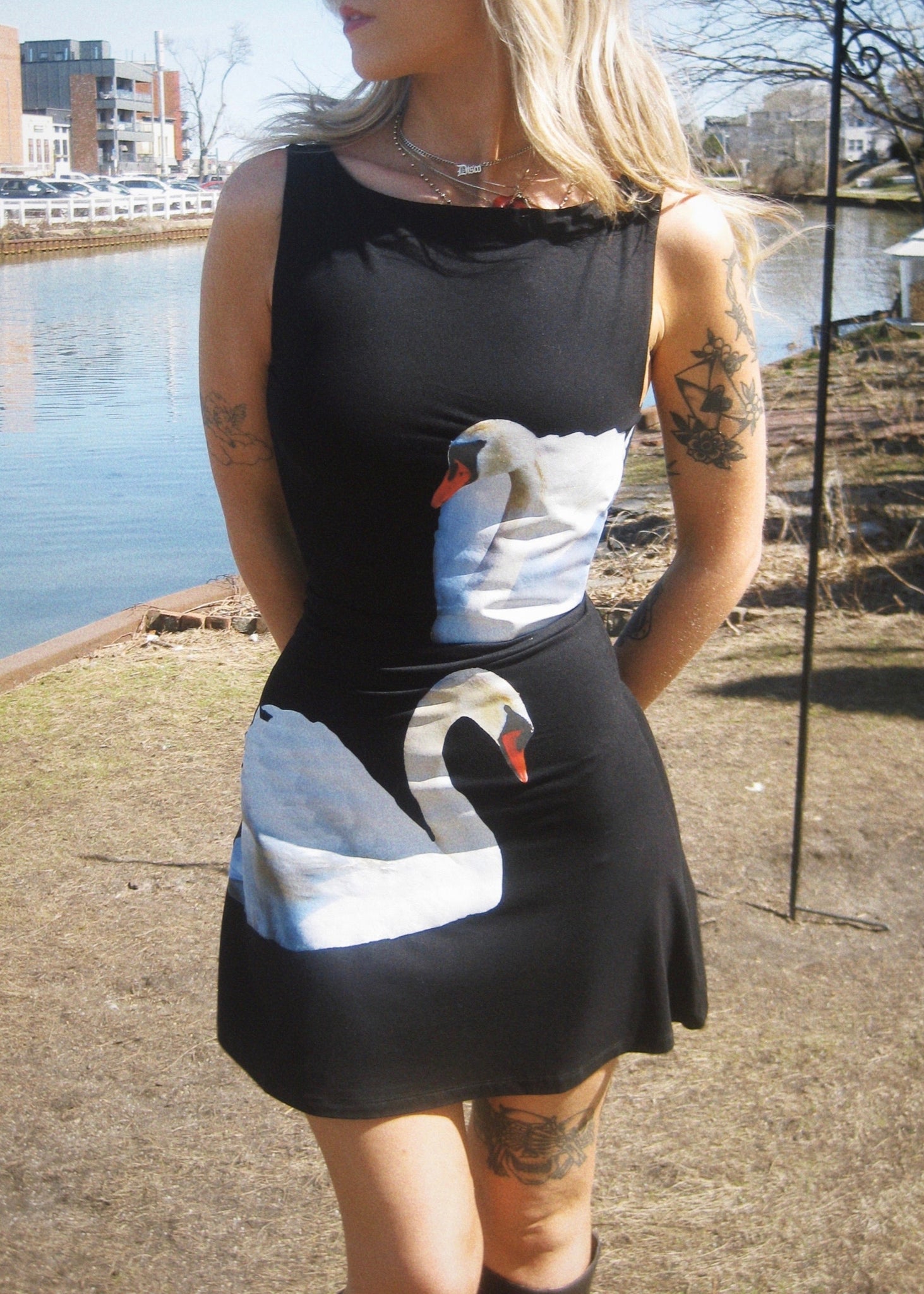 THE SWAN MINI DRESS