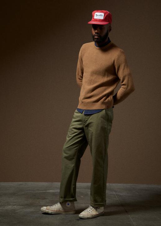 UTILITY HERRINGBONE TROUSER