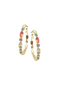 ARI CRYSTAL HOOP EARRINGS