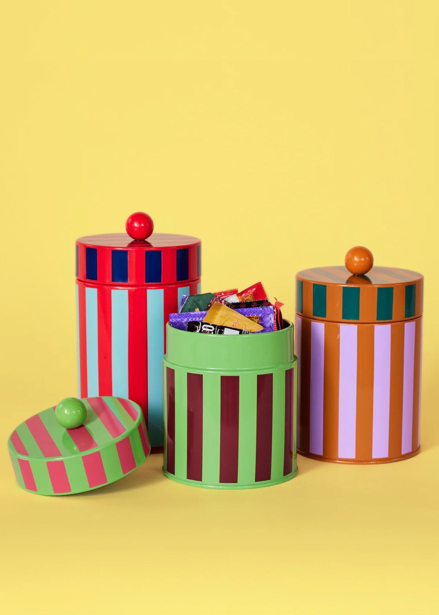 DUSEN DUSEN STRIPED CANISTER