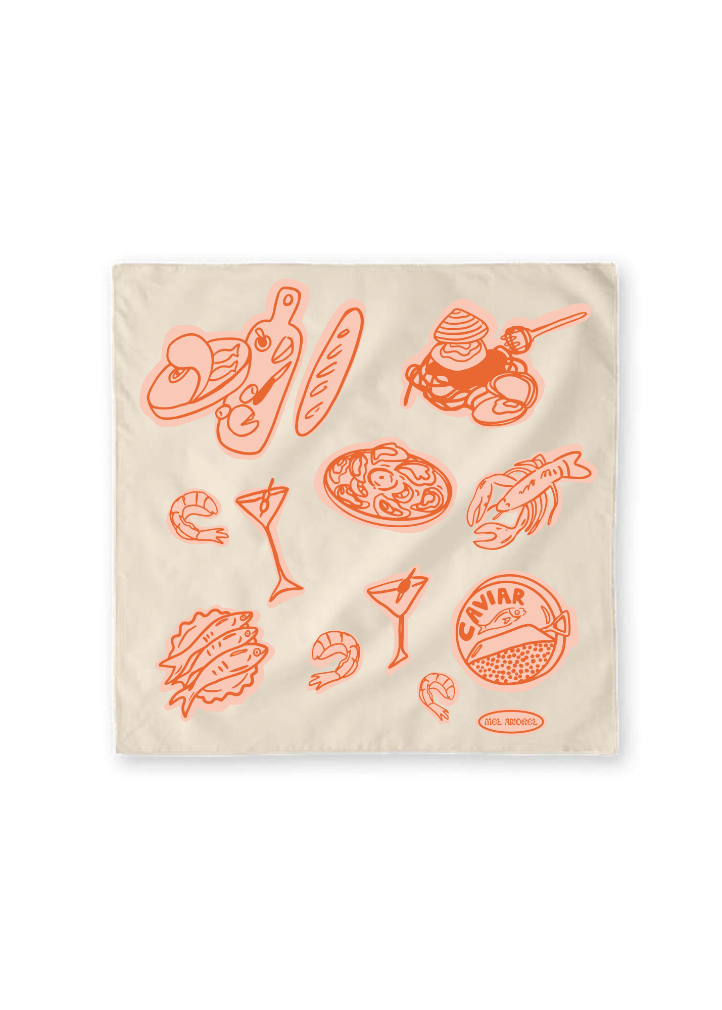 SEVEN FISHES TEA TOWEL