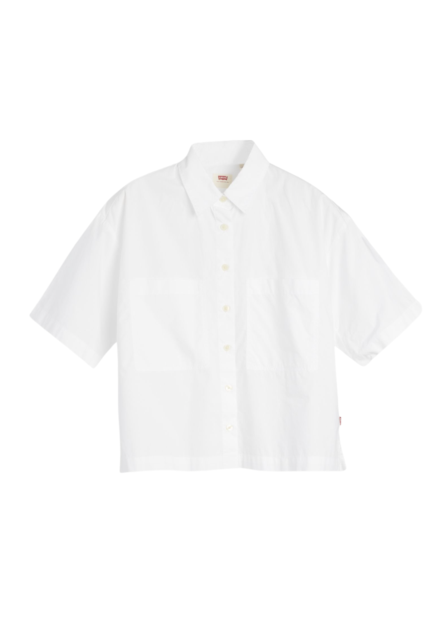 HARLIE SS CROPPED BUTTON DOWN