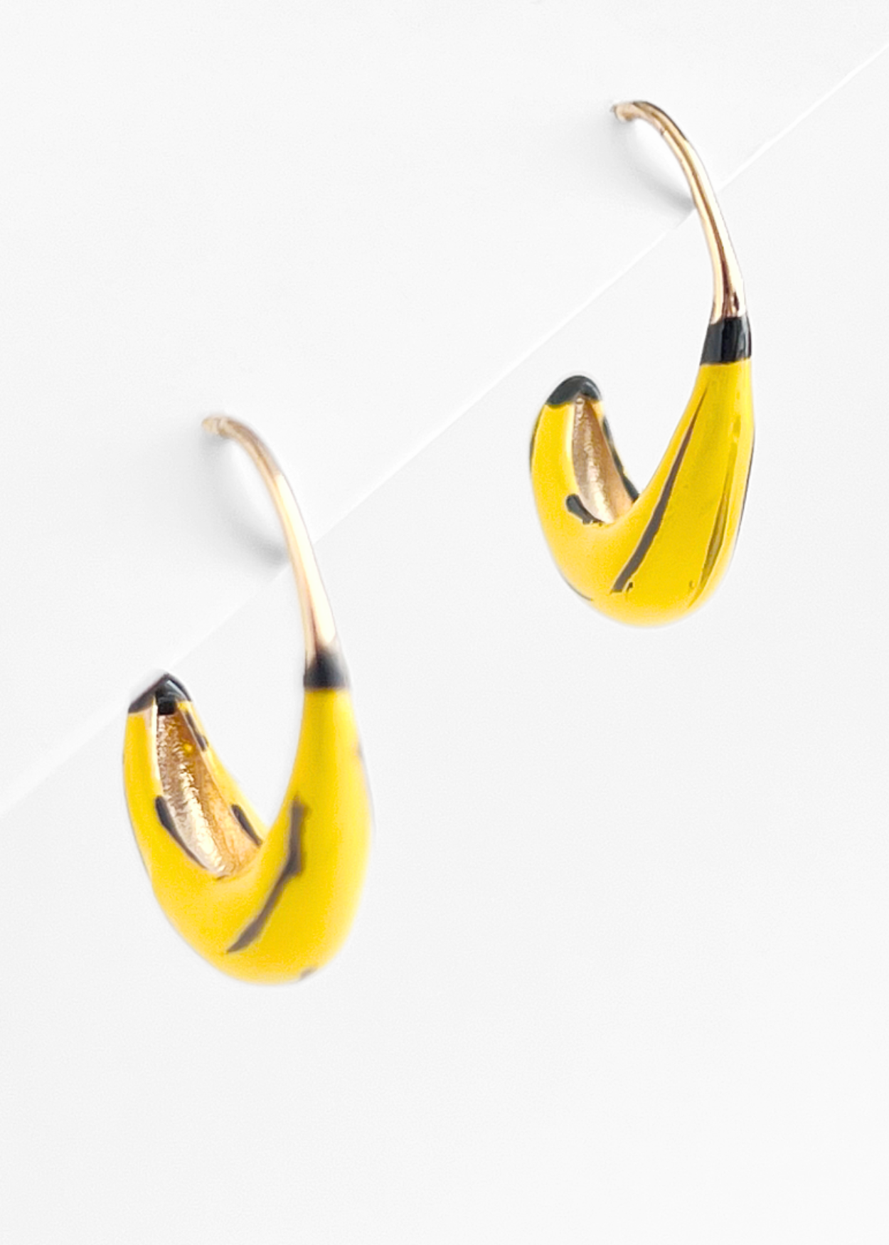 BABY BANANA HOOP EARRINGS