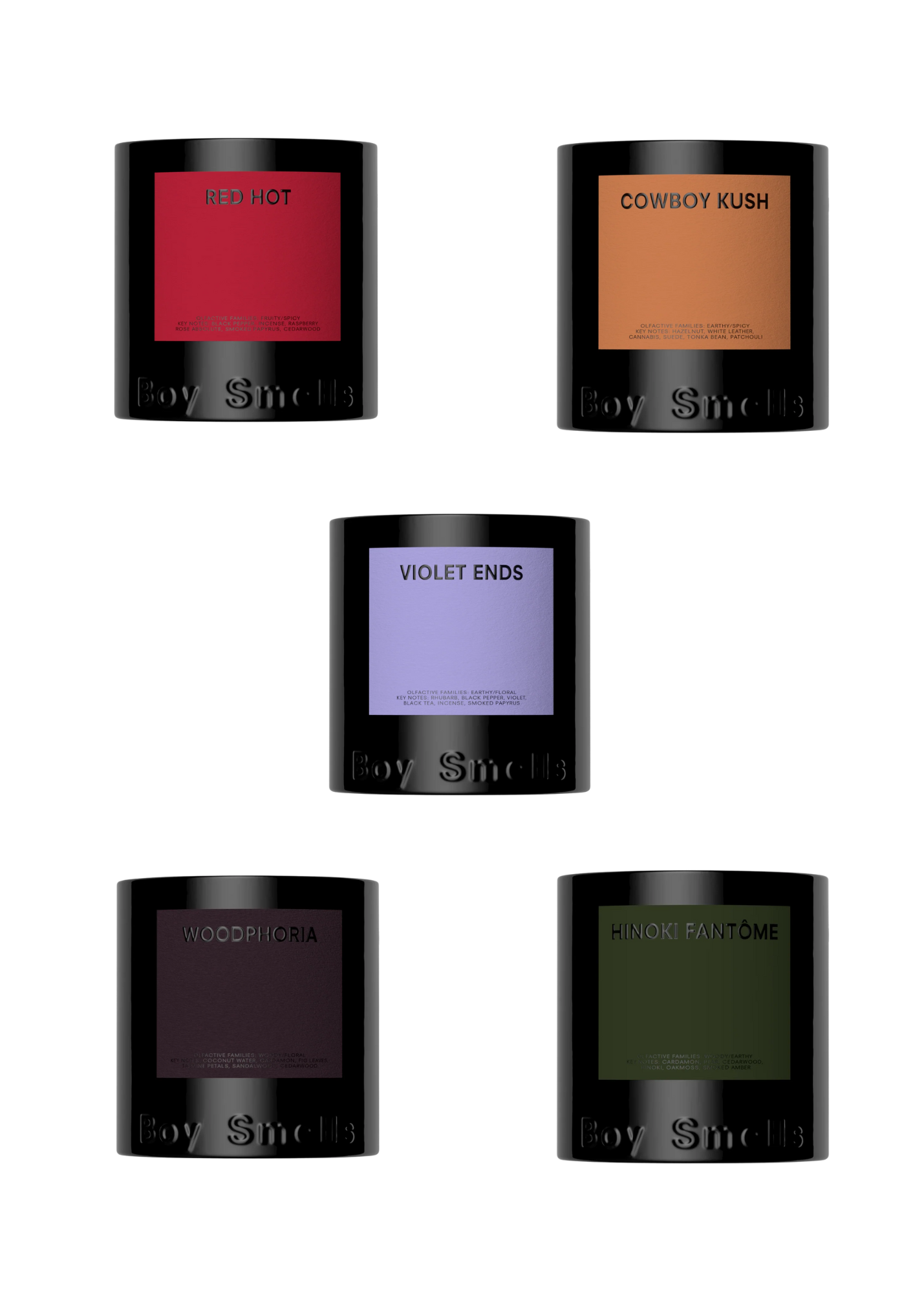 BOY SMELLS HERO COLLECTION CANDLES