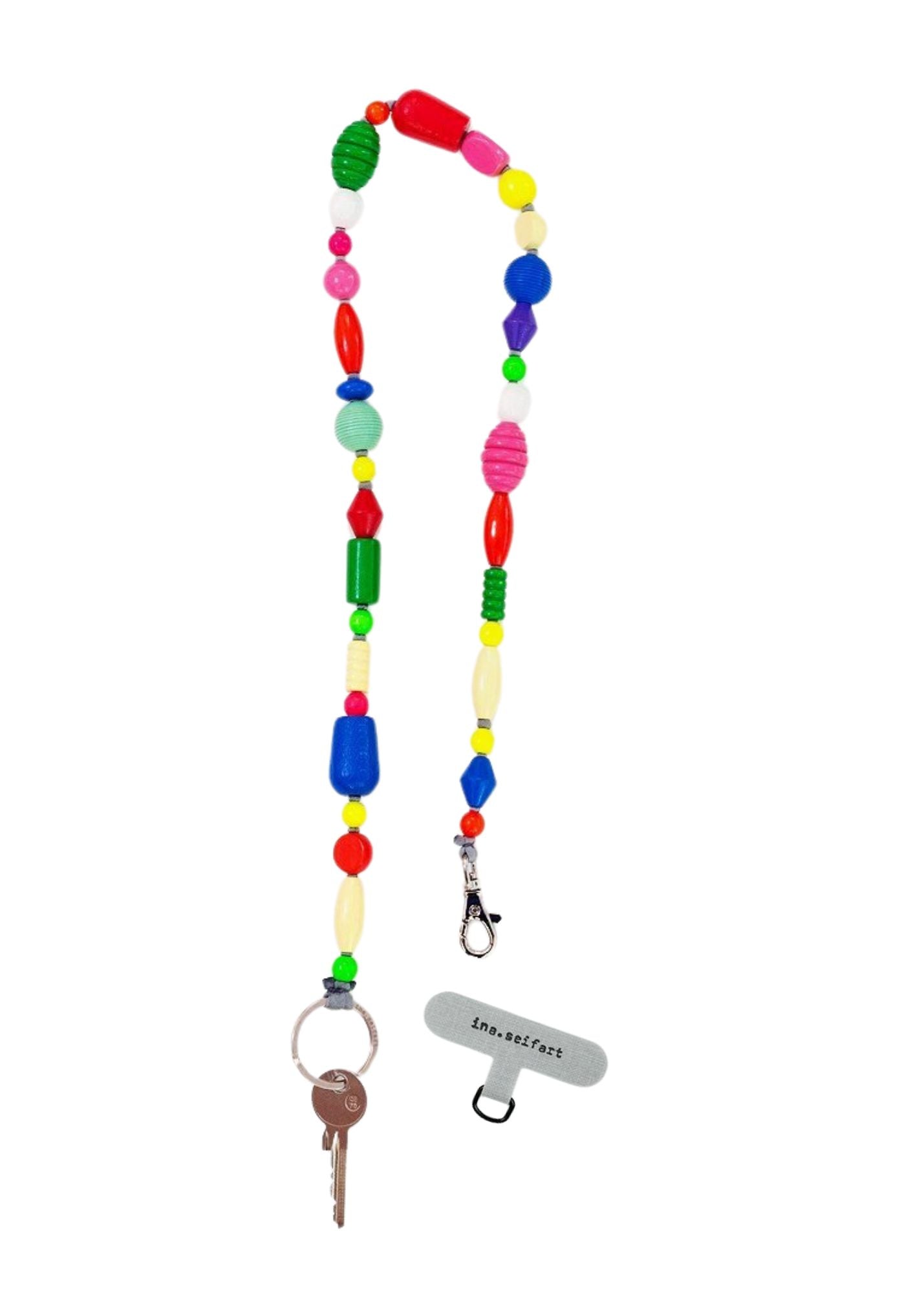 INA SEIFART BUNTER MIX BEADED PHONE NECKLACE AND ADAPTER