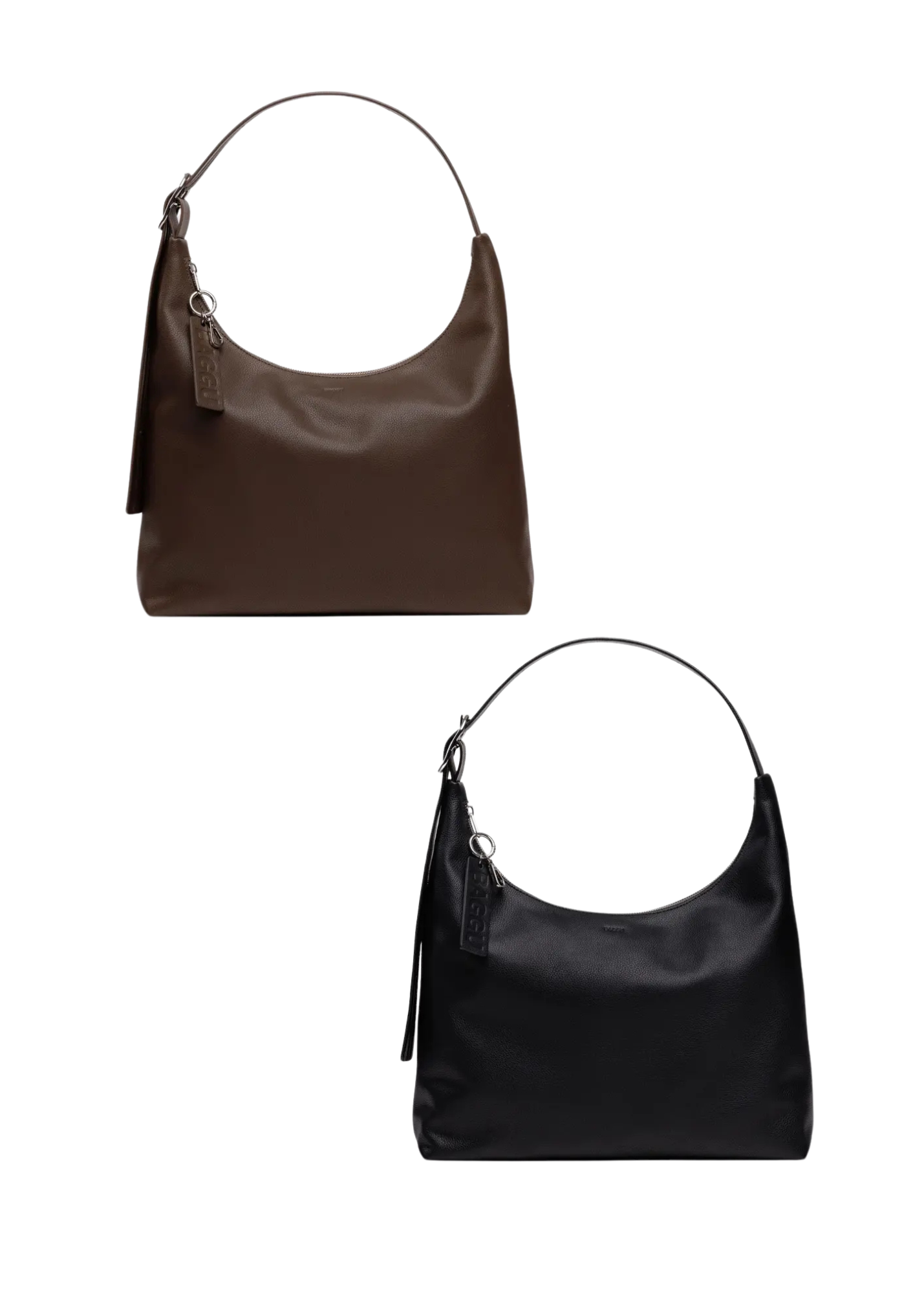 BAGGU LEATHER SHOULDER BAG