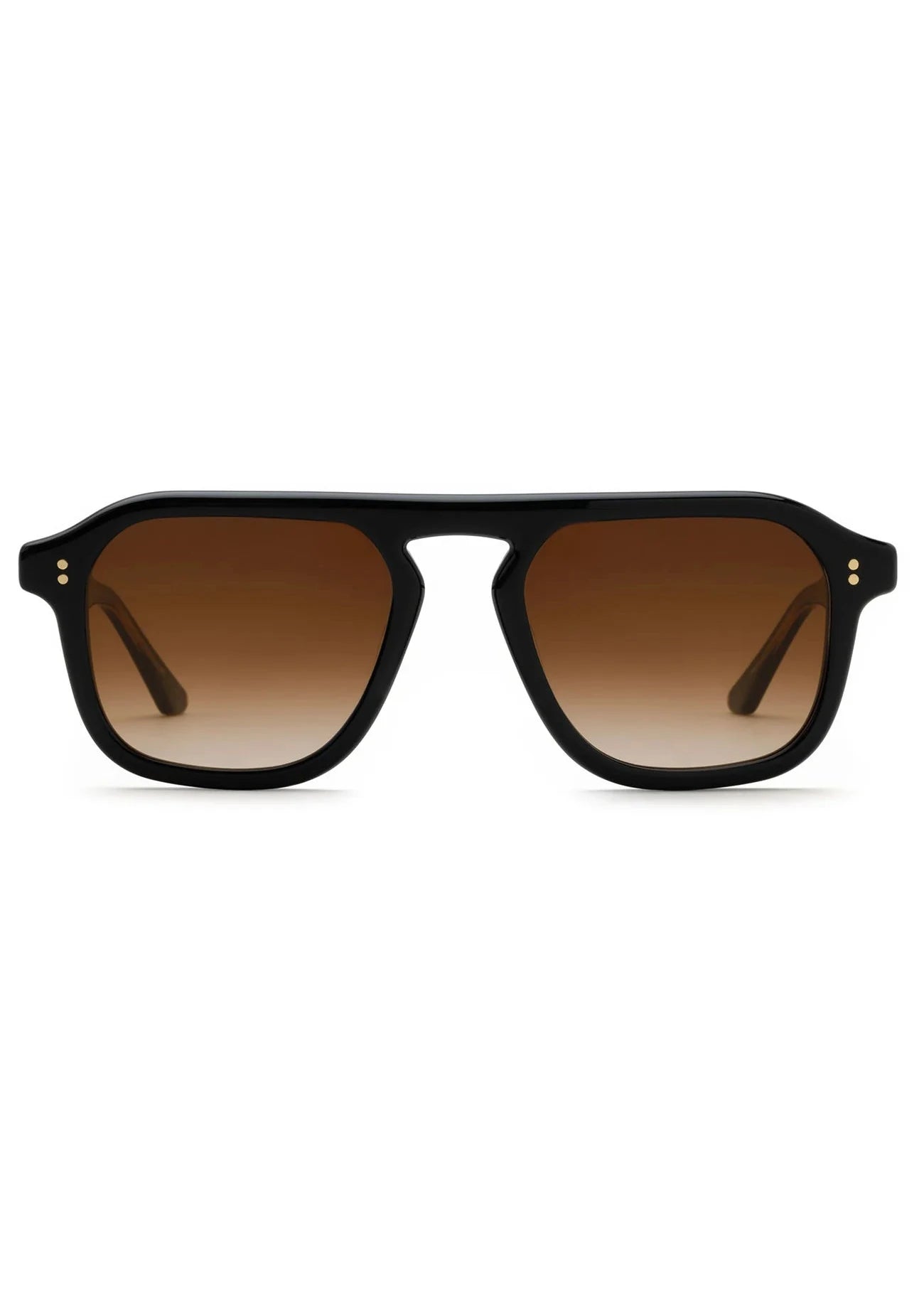 KREWE ZANDER BLACK AND BLACK TEA SUNGLASSES