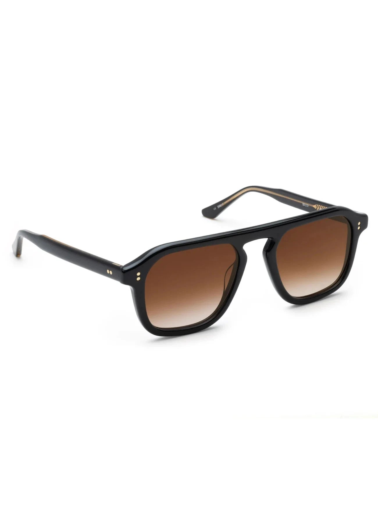 KREWE ZANDER BLACK AND BLACK TEA SUNGLASSES