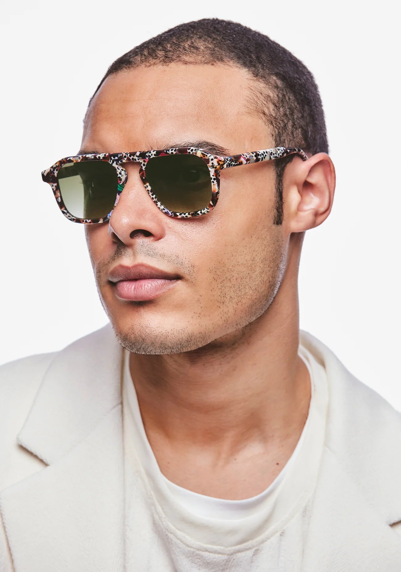 KREWE ZANDER POPPY NOIR SUNGLASSES