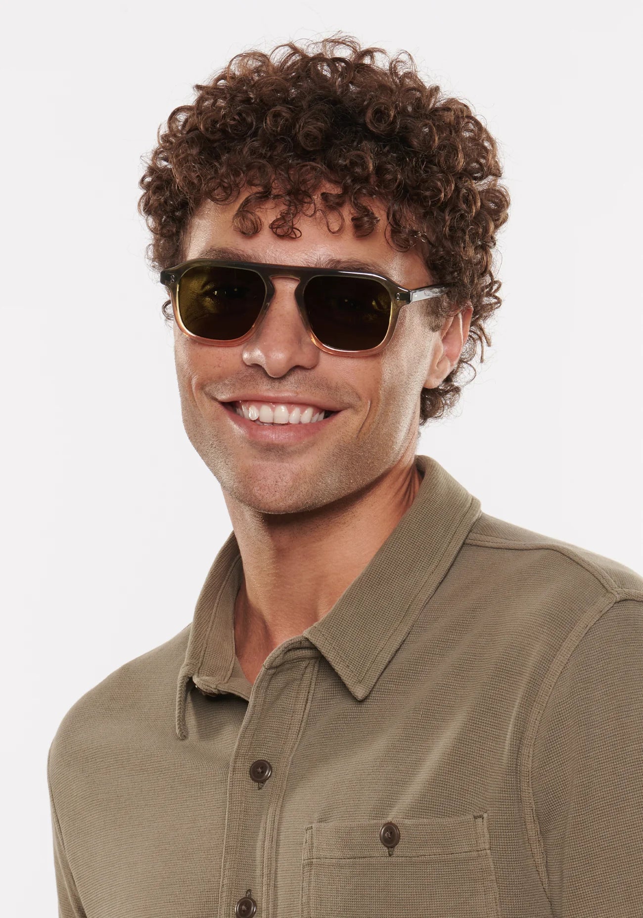 KREWE ZANDER VERDE POLARIZED SUNGLASSES