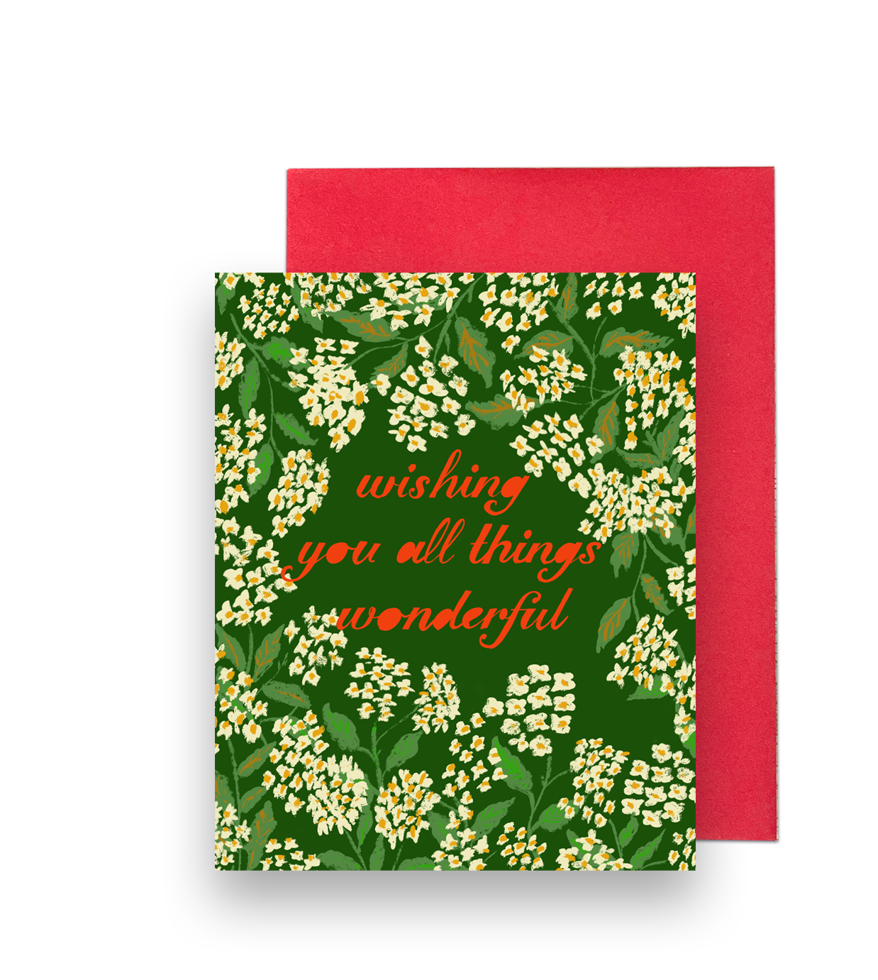 WISHING YOU ALL THINGS WONDERFUL HOLIDAY CARD