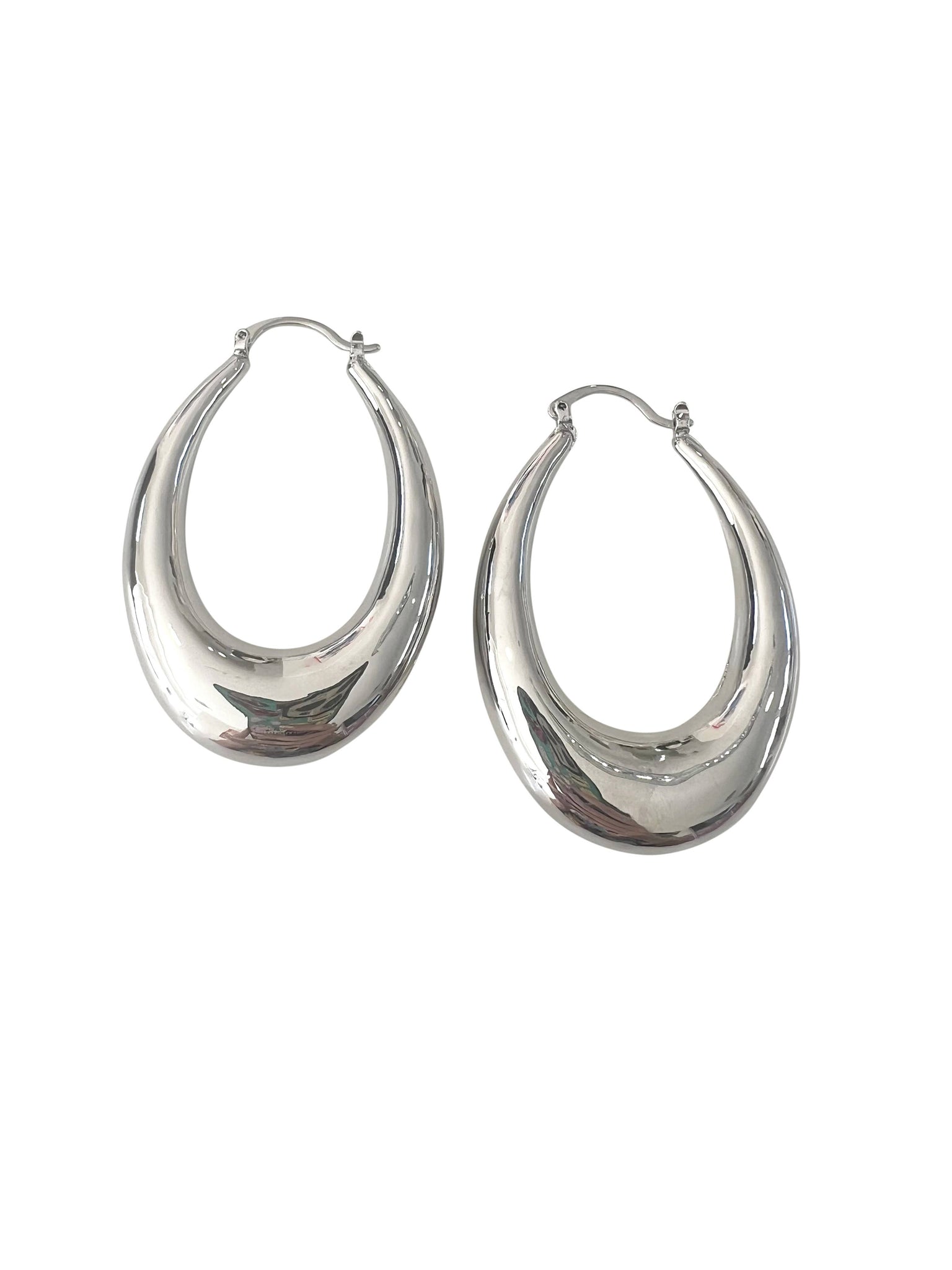 LIA GOLD HOOP EARRINGS