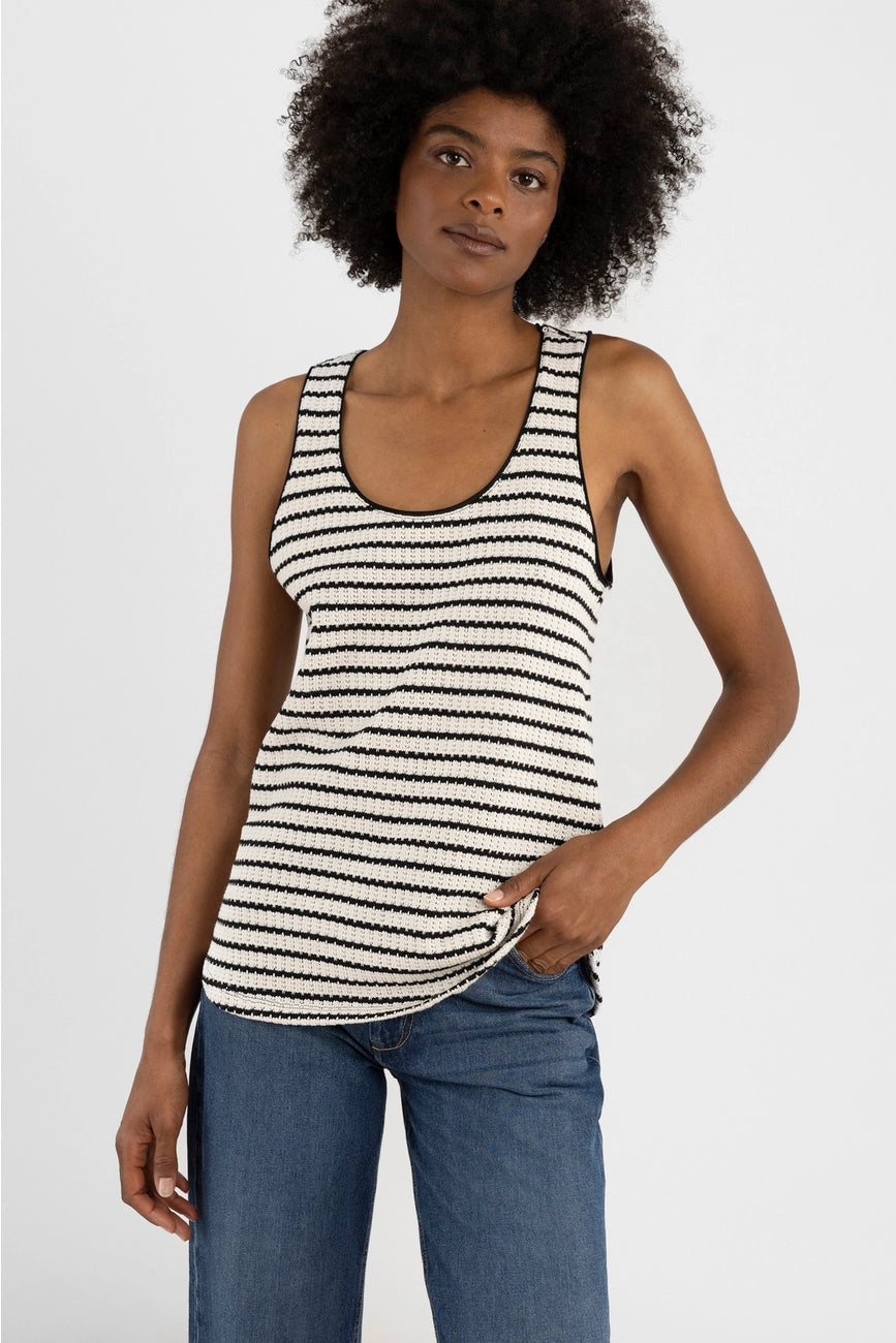 REGINA COTTON STRIPE TANK