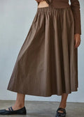 MOCHA MIDI SKIRT