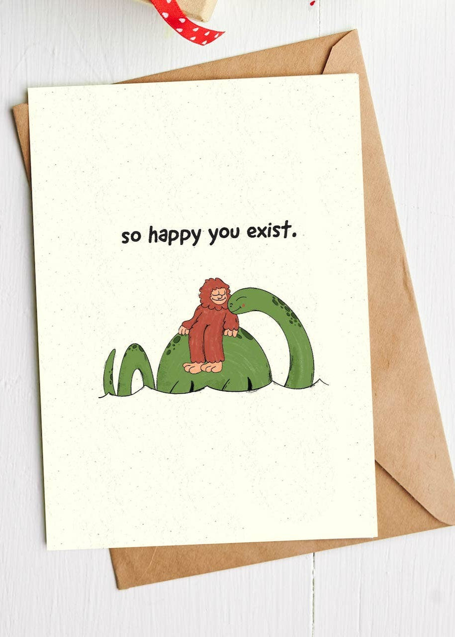 SO HAPPY YOU EXIST LOVE CARD