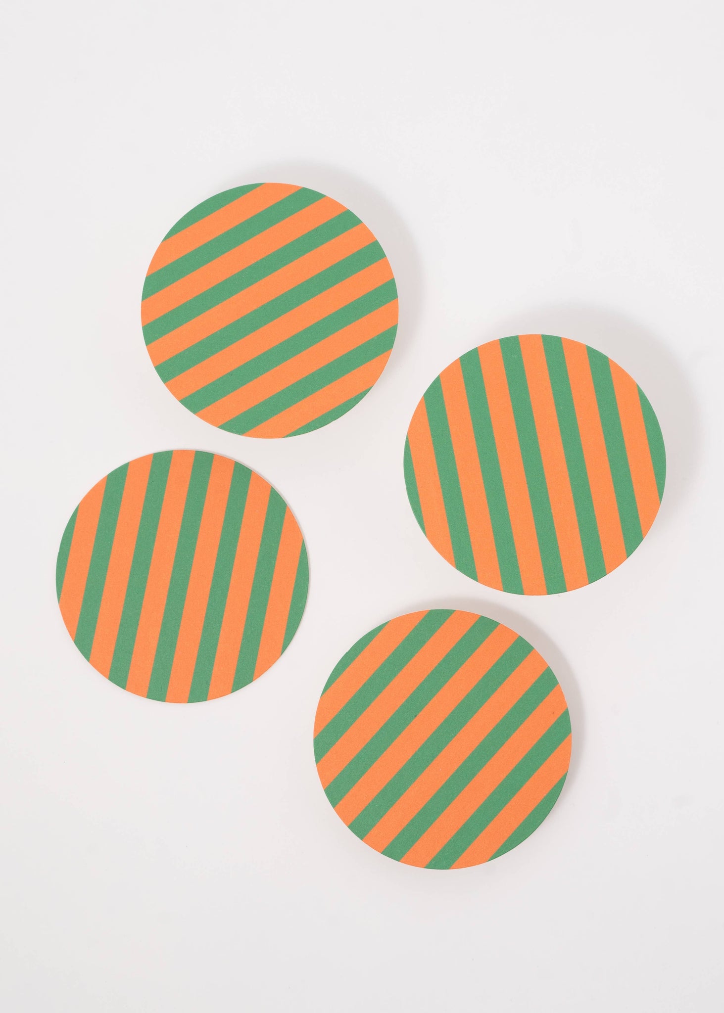 AMORE STRIPE SET OF FOUR COASTERS