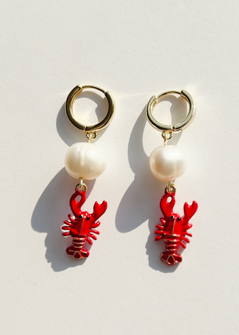 RED LOBSTER EARRINGS