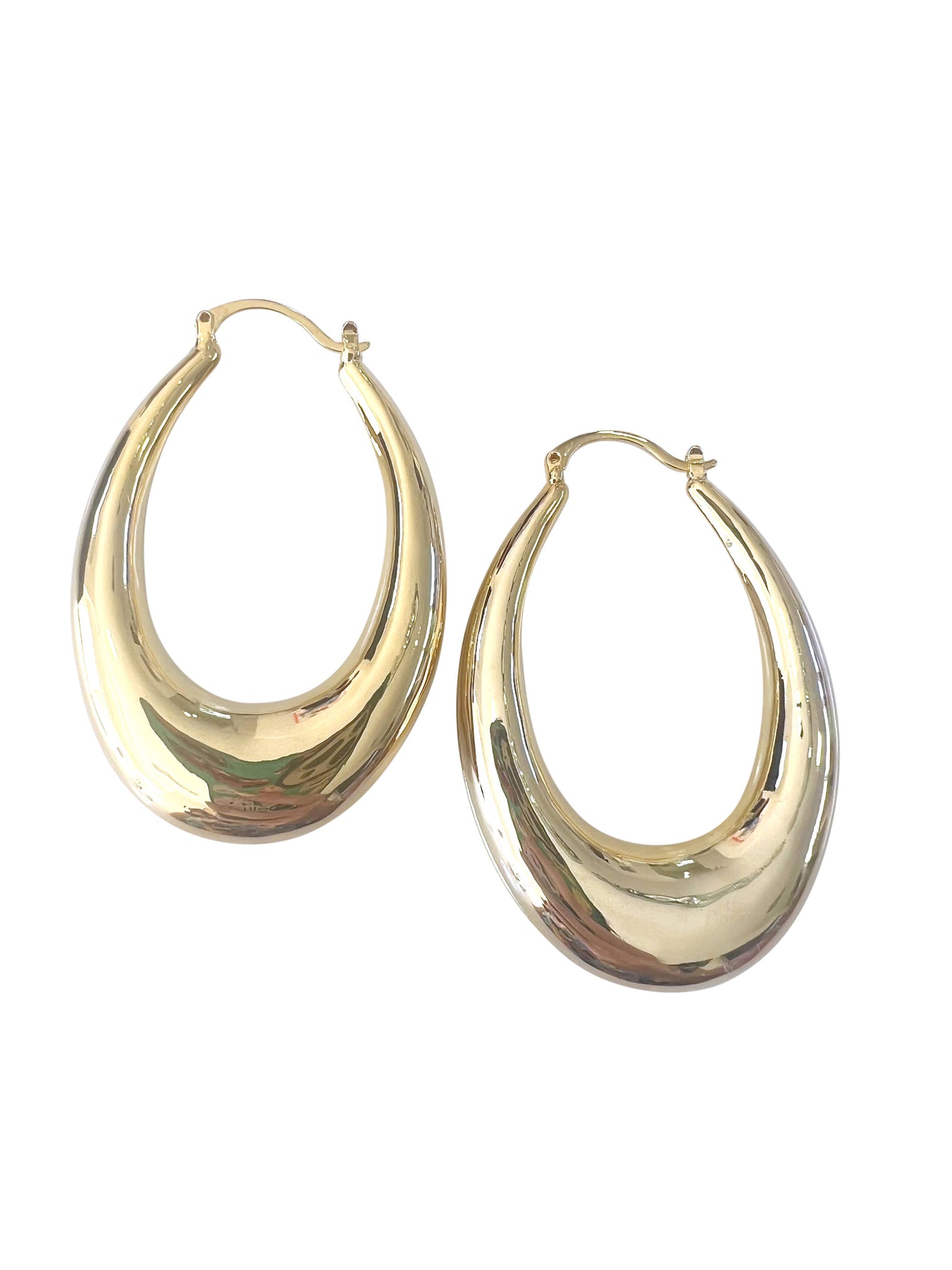 LIA GOLD HOOP EARRINGS