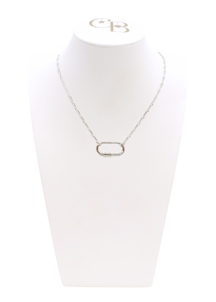 CHARM NECKLACE #4 | 16" SILVER PLATED