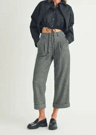 HELENE PLEATED WIDE LEG TROUSER